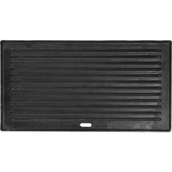 Двустранна чугунена плоча за барбекю YATO 41 × 22 cm