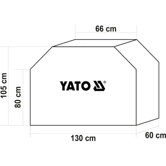 Покривало за барбекю YATO 130 × 60 × 105 cm Покривало за барбекю YATO 130 × 60 × 105 cm