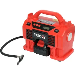 Акумулаторен компресор за гуми YATO 18 V 3 Ah 11 bar
