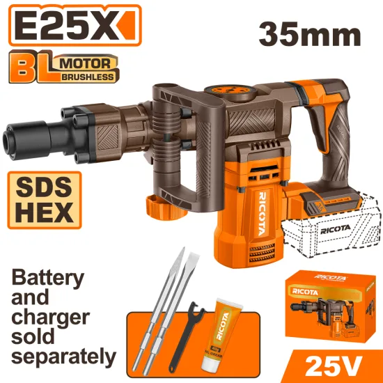 Акумулаторен къртач RICOTA SDS HEX 16 J 25 V без батерия