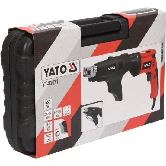 Електрически винтоверт с пълнител YATO 22-55 мм 550 W