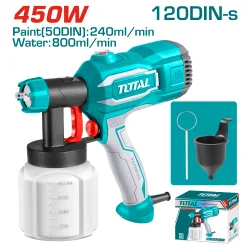 Електрически пистолет за боядисване TOTAL Industrial 450 W 0.38 L/min