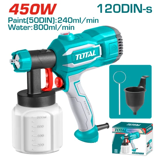 Електрически пистолет за боядисване TOTAL Industrial 450 W 0.38 L/min