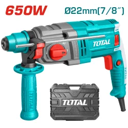 Електрически перфоратор TOTAL куфар SDS+ 650 W