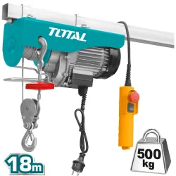 Електрическа лебедка TOTAL 18 м 250 - 500 кг 900 W