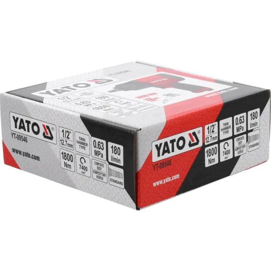 Пневматичен ударен гайковерт YATO 1/2 инча 1800 Nm