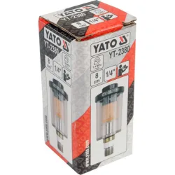 Пневматичен филтър YATO 1/4 инча 14 bar 8 cm³