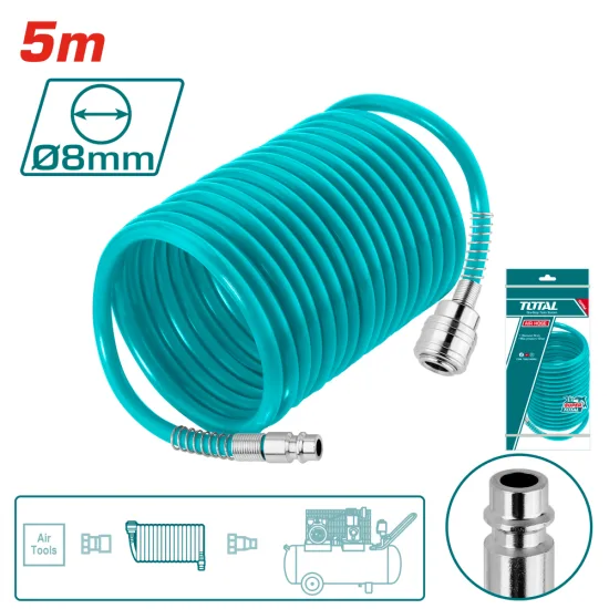 Маркуч за компресор TOTAL PU 1/4 инча 5 х 8 mm 5 m