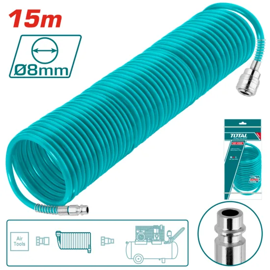 Маркуч за компресор TOTAL PU 1/4 инча 5 х 8 mm 15 m