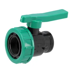 Кран FLO PN16 1 1/4″ F/F сферичен
