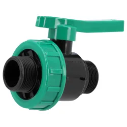 Кран FLO PN16 1 1/4″ M/M сферичен