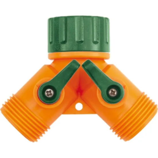 Y разклонител FLO за маркучи 1/2″ с кранове