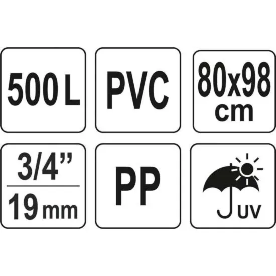 Резервоар FLO PVC 500 L за дъждовна вода