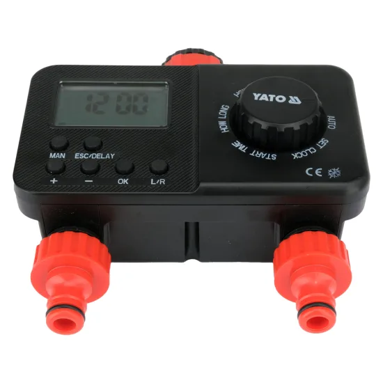 Двузонен таймер за поливане YATO 3/4″ 1–360 min