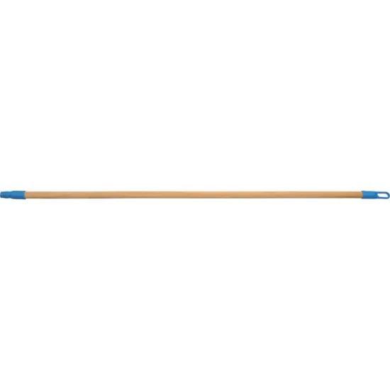 Дървена дръжка за метла с резба и закачалка FLO 120 cm