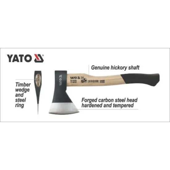 Универсална брадва с дървена дръжка YATO 800 g