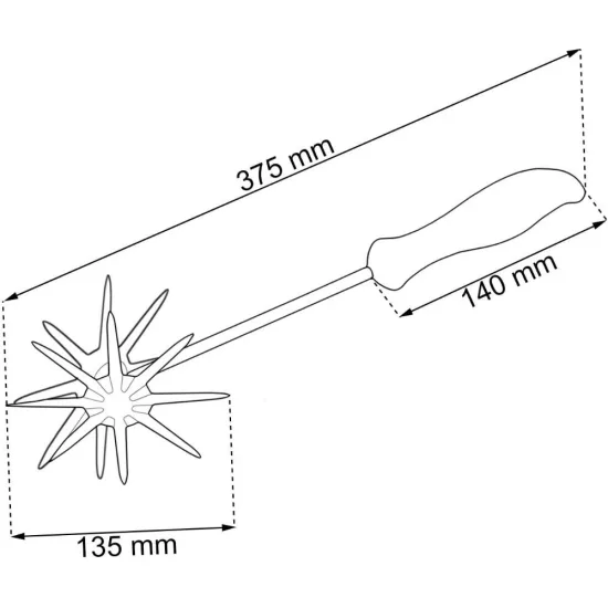 Градинска ръчна фреза YATO 370 mm Градинска ръчна фреза YATO 370 mm