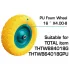 Колело за ръчна количка TOTAL Industrial PU 150 kg Ф 400 mm