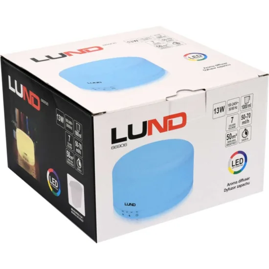 Арома дифузер LUND WHITE 13 W 1000 ml