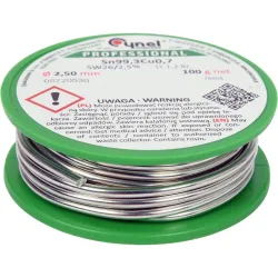 Припой с флюс SN99.3CU0.7 CYNEL 100 g Ø 2.5 mm