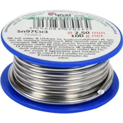 Припой мек калаено-меден SN97CU3 CYNEL 100 g Ø 2.5 mm