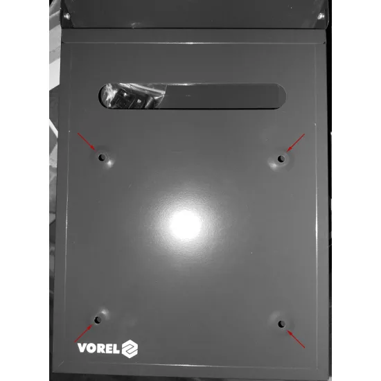 Пощенска кутия VOREL 285 × 200 × 60 mm черна
