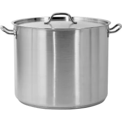 Средна тенджера с капак неръждаема стомана YATO 45 × 36 cm 57.3 L
