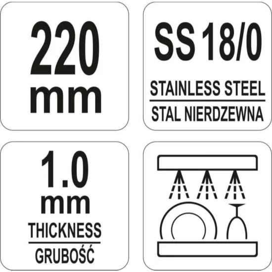 Сладкарска права шпатула YATO 225 mm