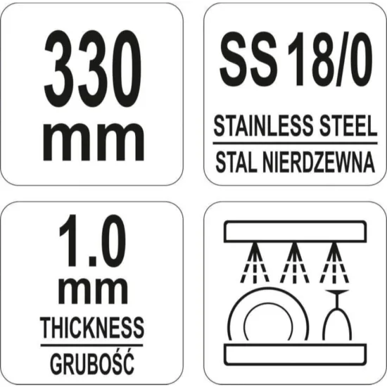 Сладкарска права шпатула YATO 335 mm