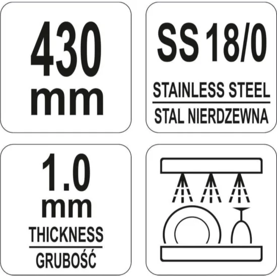 Сладкарска права шпатула YATO 440 mm