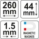 Шаблон за копиране на профили YATO YT 3736 260 mm