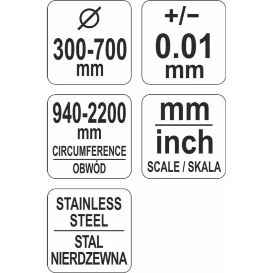 Циркометър YATO 2200 mm