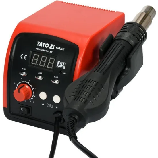 Станция за горещ въздух YATO ESD LED 750 W 500°C