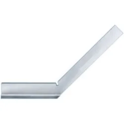 Стоманен тъп ъгъл с основа и стоп FORUM 150 × 100 mm