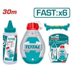Чертилка зидарска талк и мини нивелир TOTAL INDUSTRIAL 30 m