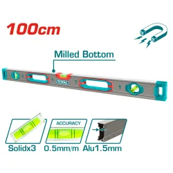 Нивелир с магнити TOTAL INDUSTRIAL 3 либели 1000 mm