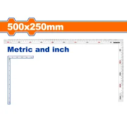 Прав ъгъл WADFOW 500 × 250 mm