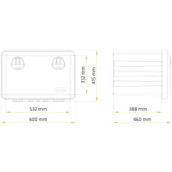 Кутия за инструменти Daken JUST 70 L 600 x 415 x 460 mm