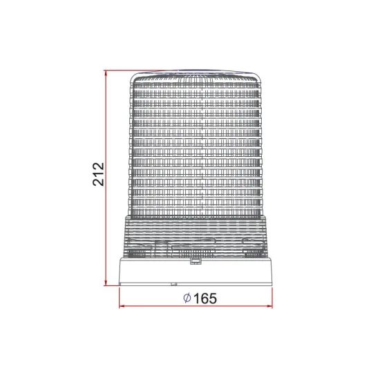 Халогенна аварийна лампа Ayfar 12V с болтов монтаж 212 mm