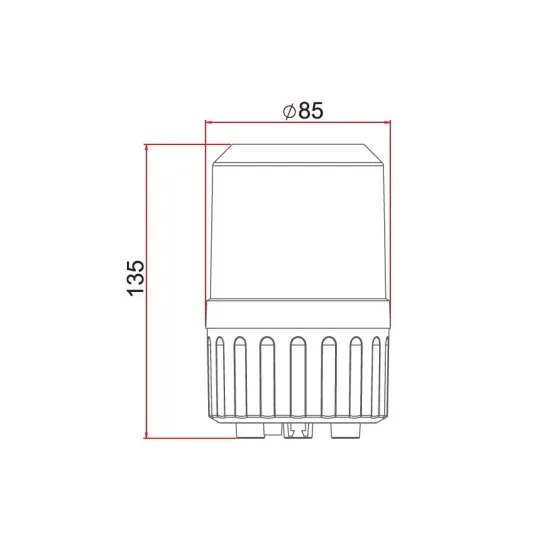 Халогенна аварийна лампа Ayfar 12V с магнит 135 mm