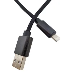 Разтегателен USB кабел с текстилна обшивка до 2A