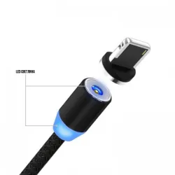 Магнитен кабел за зареждане 3 в 1 с Micro USB USB-C и Lightning