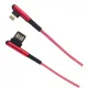 USB към Lightning кабел с Г образни конектори 1 метър