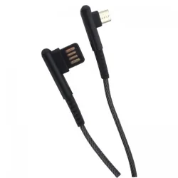 USB към Micro USB кабел с Г образни конектори 1 метър