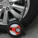 Компресор за гуми 12V с манометър и накрайници