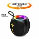 Преносима Bluetooth колонка 12W с RGB Bluetooth 5.3 и IPX4