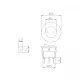 Трипозиционен превключвател 125V/250V 19.5x23 mm