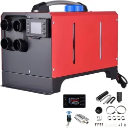 Дизелова печка 8KW 12V/24V с дистанционно и LCD дисплей – отоплител за кола, бус, камион, кемпер, гараж, офис и помещение