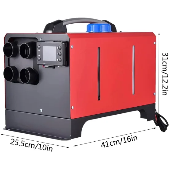 Дизелова печка 8KW 12V/24V с дистанционно и LCD дисплей – отоплител за кола, бус, камион, кемпер, гараж, офис и помещение