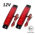 Страничен LED габарит 12 V, червен – 6 диода